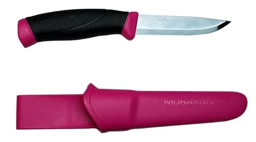 Morakniv Companion Fixed Blade...Steel Blade, 4.1-Inch, Magenta