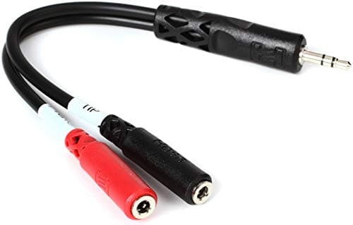 Hosa YMM-261 3.5 mm TRS to Dua...5 mm TSF Stereo Breakout Cable