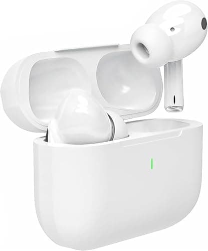 BlomFlami Wireless Earbuds,Bluetooth 5.3 Headphones Ear Buds with Noise Cancelling Mic,3D Stereo in Ear Earphones with Deep Bass Clear Calls,IPX7 Waterproof Bluetooth Earbuds for Phones/Sports/Laptop