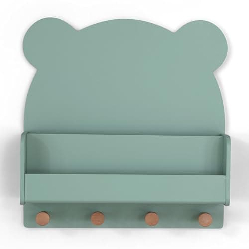 babyGap by Delta Children Bran...Shelf with 4 Hooks, Sage Green