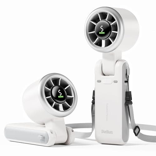 Diveblues 4000mAh USB-C Rechargeable Foldable Handheld Turbo Fan w/ 5 Speed Settings (2 Colors) $8.99 + Free Shipping w/ Prime or on $35+