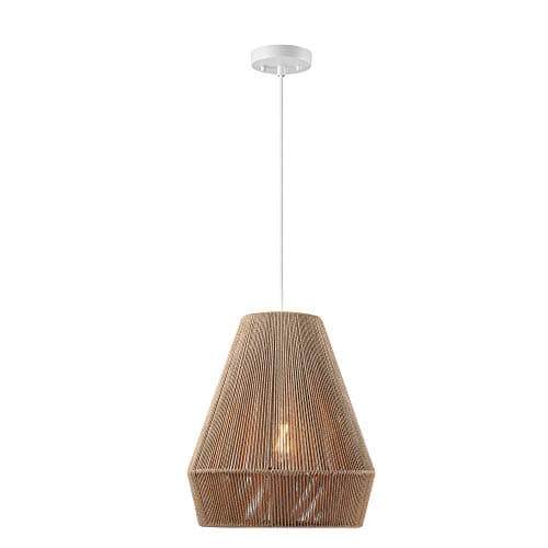 Globe Electric 60332 Grant 1-L...Matte White, White Fabric Cord