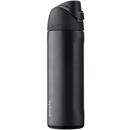 24-Oz Owala FreeSip Insulated Stainless Steel Water Bottle w/ Straw (Black) $23