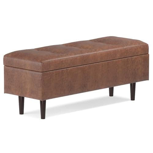 SIMPLIHOME Shay Storage Ottoma...r Living Room with Lift-Up Lid