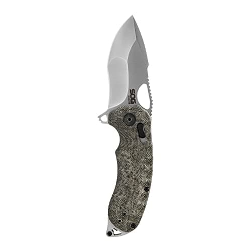 SOG Kiku Quick-Opening Sharp Ambidextrous Pocket Folding Knive (Satin) $104.55 + Free S&H