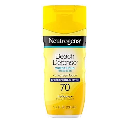 Neutrogena Sunscreen Lotion Beach Defense SPF 70, Face & Body Sunscreen, Broad Spectrum  $7.88 S&S AMAZON