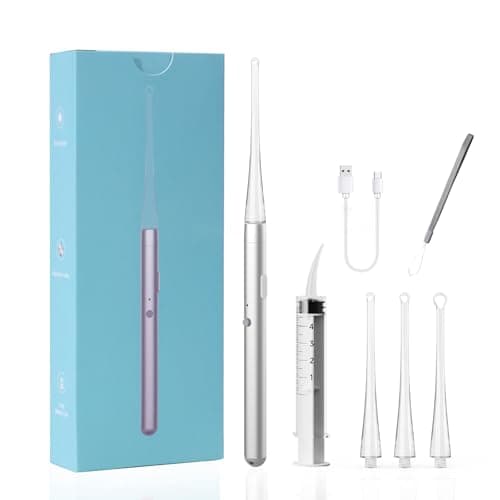 Sinkawa Tonsil Stone Remover - Electronic Tonsil Stone Removal Kit with Aluminum Alloy Body, Built-in LED Light & Flexible Probe - Painless Tonsillolith Remover Tool for Bad Breath - Rechargeable