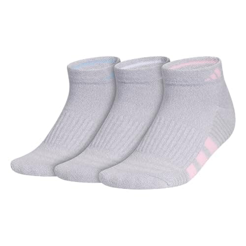 adidas Womens Cushioned Low Cut Ankle Socks (3 Pairs) Durable & Comfortable