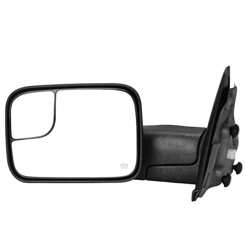 AUTOSAVER88 Left Driver Side T...-up Door Mirror, Black Housing