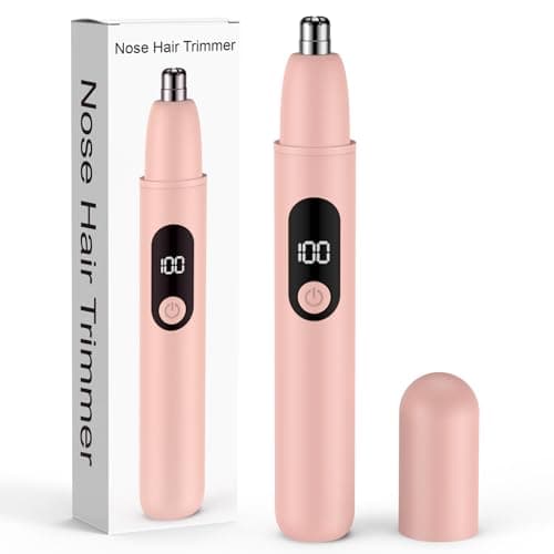 Bilitase Nose Hair Trimmer Rechargeable Cordless Painless Ear and Eyebrow Trimming Tool-Dual Edge Easy Cleansing for Man Woman