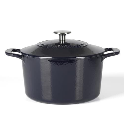 Martha Stewart Gatwick 4 Quart...st Iron Dutch Oven - Navy Blue