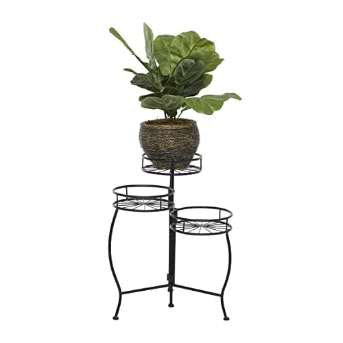 Deco 79 Metal Starburst Indoor...t Stand 18" x 19" x 22", Black
