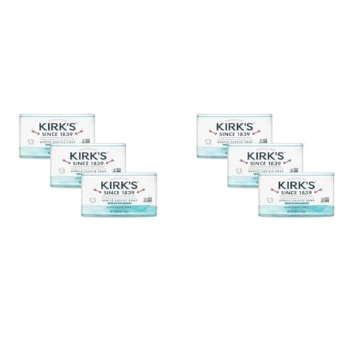 Kirk's Fragrance Free Castile Bar Soap (Pack of 6)