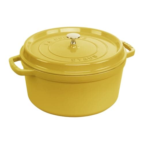 STAUB Enamelled Cast Iron Cass..., 24 cm, 3.70 L, 4.7 kg, Lemon