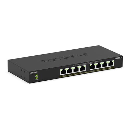 NETGEAR 8-Port PoE Gigabit Eth...ktop, Wall Mount or Rack Mount