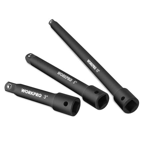 WORKPRO 3/8" Drive Impact Exte...el with Black Phosphate Finish