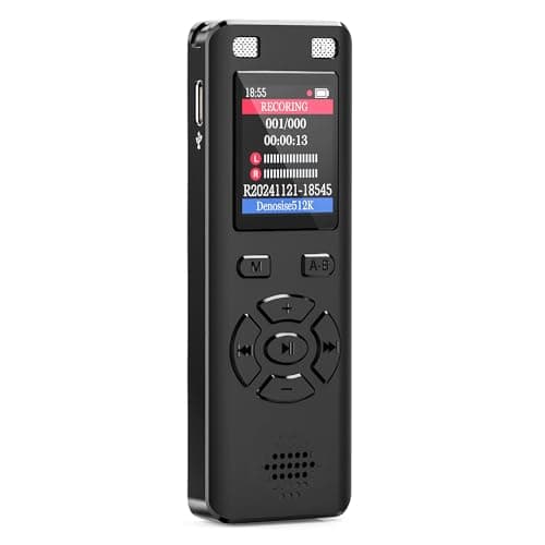 128GB Voice Activated Recorder w/ Playback, Noise Reduction & MP3 Player $15.49 + Free Shipping w/ Prime or on $35+
