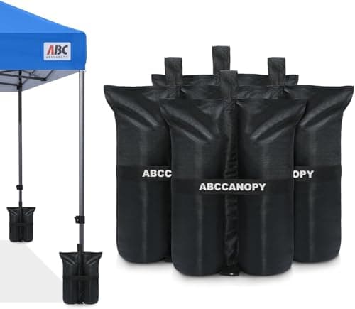 ABCCANOPY Heavy Duty Weight Bags, Black(185lb)