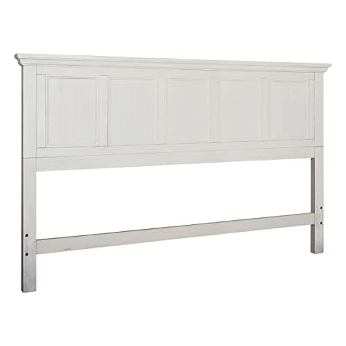 OSP Home Furnishings Farmhouse...oard Only, Rustic White Finish