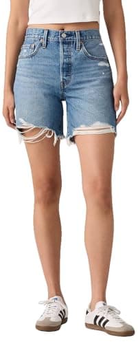 $29.99 | Levi's Womens 501 Mid-Thigh Shorts at Amazon