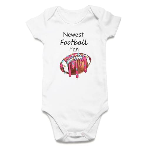 Vieille Newborn Baby Clothes New Football Fan Baby Bodysuit 0-3 Months Neutral Baby's Clothes Cute Announcement Outfit for Infant