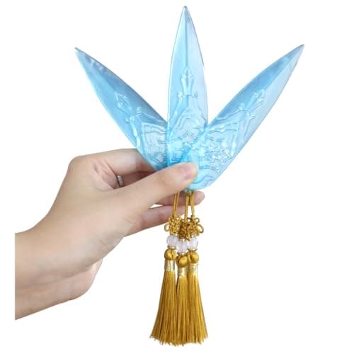 DISGIVO 5 Inches Soft Plastic Semi-Transparent Daggers Prop Costume for Zoey Cosplay(Blue (3 Pcs))