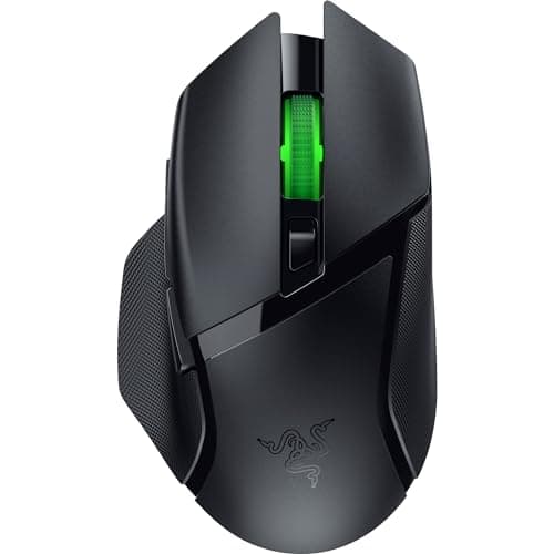 Razer Basilisk V3 X HyperSpeed Customizable Wireless Gaming Mouse: Mechanical Switches Gen-2-5G Advanced 18K Optical Sensor - Chroma RGB - 9 Programmable Controls - 285 Hr Battery - Classic Black