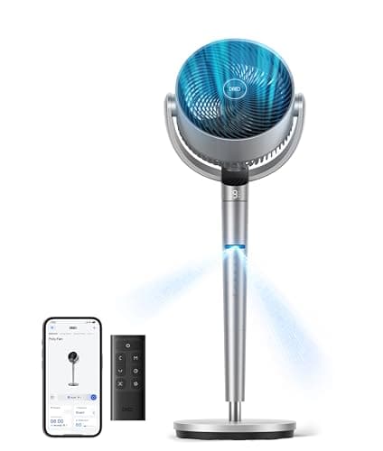 DREO Smart Fan for Bedroom, Po... Speeds, 6 Modes, 20dB, Silver