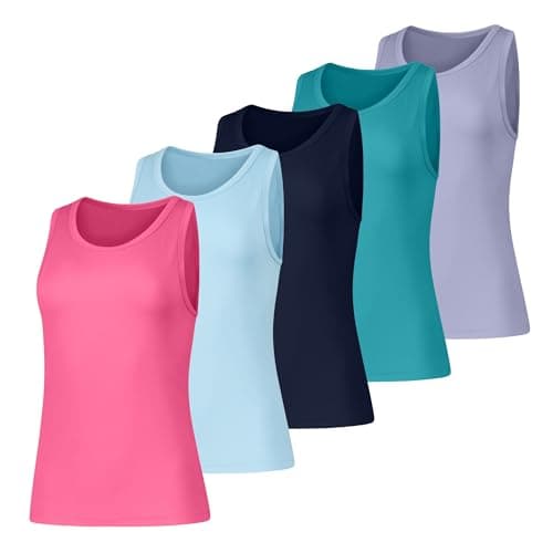 Hanes Women's Tank, 5-Pack, Cool Dri Tank Top for Men, Moisture-Wicking, Odor Guard