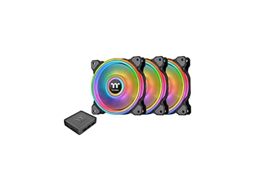 Thermaltake Riing Quad 120mm RGB Case/Radiator Fan w/ 54 Addressable LEDs & Software Control (Black) $39.99 + Free Shipping
