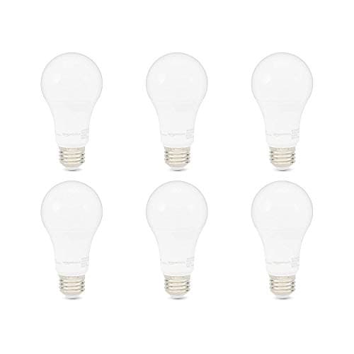 6-Pack Amazon Basics Dimmable A19 15W (100W Equivalent) LED Light Bulbs (1600 Lumens, 2700K) $9.97 + Free Shipping w/ Prime or on $35+