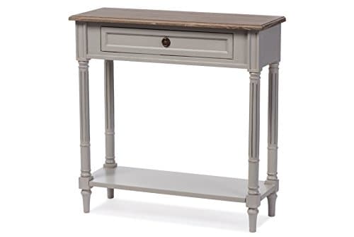 Baxton Furniture Studios Edoua...awer Console Table, White Wash