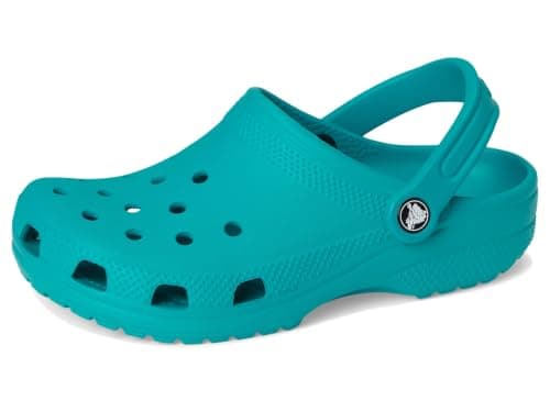 Crocs, Unisex, Classic Clogs (Little Kid/Big Kid), Turbo Teal, 3, Medium