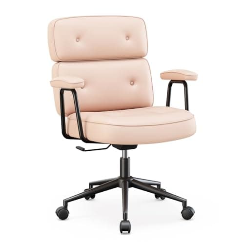OLIXIS Ergonomic Home Office D... Task Armrests Chair, Hot Pink