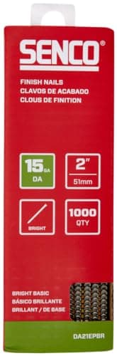 SENCO DA21EPBR 34 Degree Colla...ngth, Bright, 1,000 Count Pack