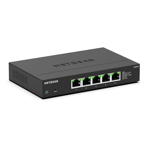 NETGEAR 5-Port 2.5G Multi-Giga...ktop or Wall Mount, Metal Case
