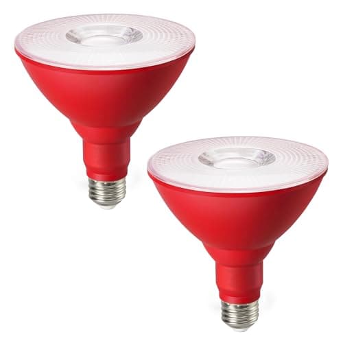 2-Pack EDISHINE Dimmable Outdoor LED Flood Light Bulbs (Red, 120W Equivalent) $7.99 ($3.99 each) + Free Shipping w/ Prime or on $35+