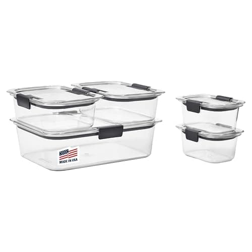 10-pc Rubbermaid Brilliance Tritan Plastic Food Storage Containers $16.80