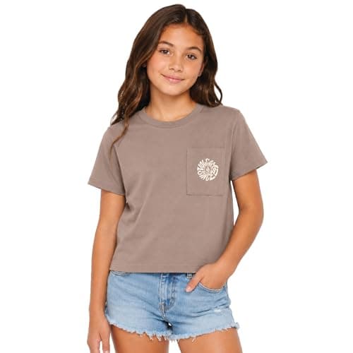 Volcom Girls Crewneck Graphic Tee, Short Sleeve Casual Top