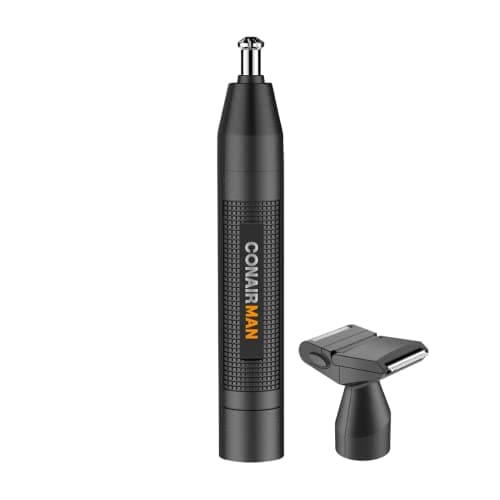 ConairMan Ear & Nose Hair Cordless Battery-Powered Trimmer for Men w/ Attachments $17