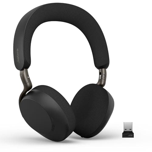 Jabra Evolve3 75 On-Ear Wirele...ith Online Meeting Apps, Black