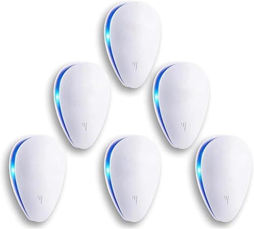 Mice Repellent Indoor, Rodent Roach Spider Insect Repellent, Pest Control Plug in, Insect Repellent for Bugs Insects Roaches Mice Spiders Rodents Mosquitoes (6 Pack)