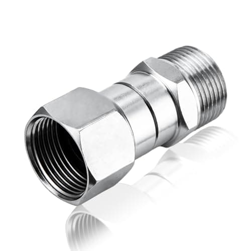 GALELEOPARD Pressure Washer Swivel Fitting, M22 14mm Male to M22 Female Swivel Joint, Stainless Steel, 5000 PSI