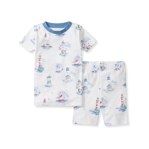 Burt's Bees Baby Boys' Pajamas, Short Sleeve Tee and Shorts 2-Piece PJ Set, 100% Organic Cotton
