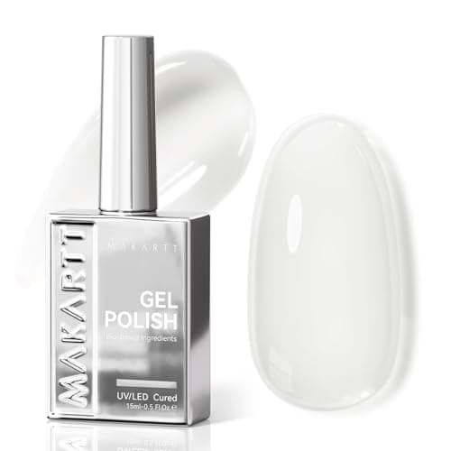 Makartt 15ml Milky White Gel Nail Polish for $5 w/ Prime + free shipping w/ Prime