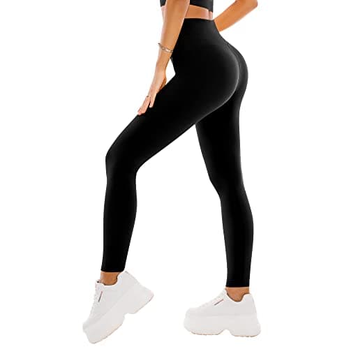 SINOPHANT High Waisted Leggings for Women - Full Length Capri Buttery Soft Yoga Pants for Workout Athletic(Full Black,L-XL) $3.99