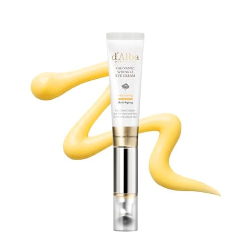 d'alba Piedmont Vita Toning Galvanic Eye Cream (0.51 fl oz), Hydrating & Firming Eye Cream with White Truffle, Collagen & Vitamin C, Radiance Care, Multi-Area Wrinkle Care
