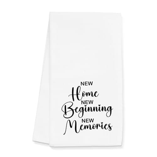 Gleegreets New Home Kitchen Towels Gifts for Homeowners, Housewarming Hand Towels Decoration for Bathroom (16x24 inches)