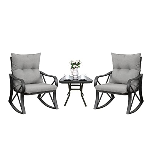 COSIEST 3 Piece Bistro Set Pat...ble for Garden, Pool, Backyard