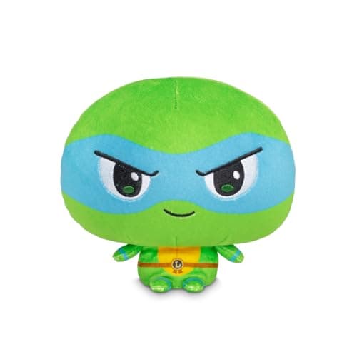 TeeTurtle Cloudheads Leonardo Plush - 5-Inch Official Teenage Mutant Ninja Turtles Stuffed Animal with Embroidered Details - Soft Cuddly Plush Toys for Kids, Teens, and Adults